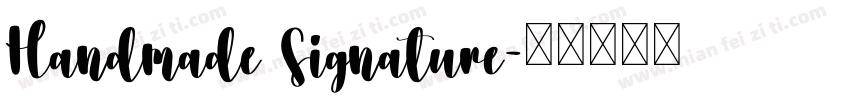 Handmade Signature字体转换